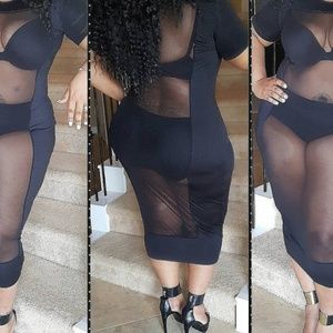 See Through  Dress...worn once no signs of wear